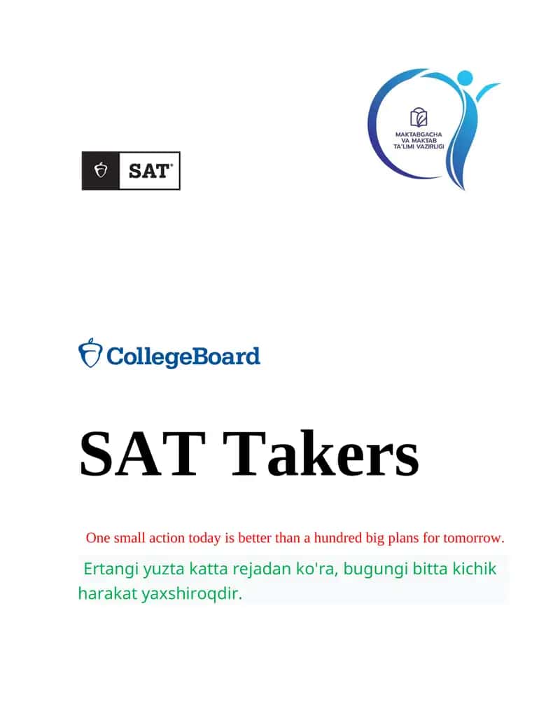 SAT Takers kursi Math Teachers