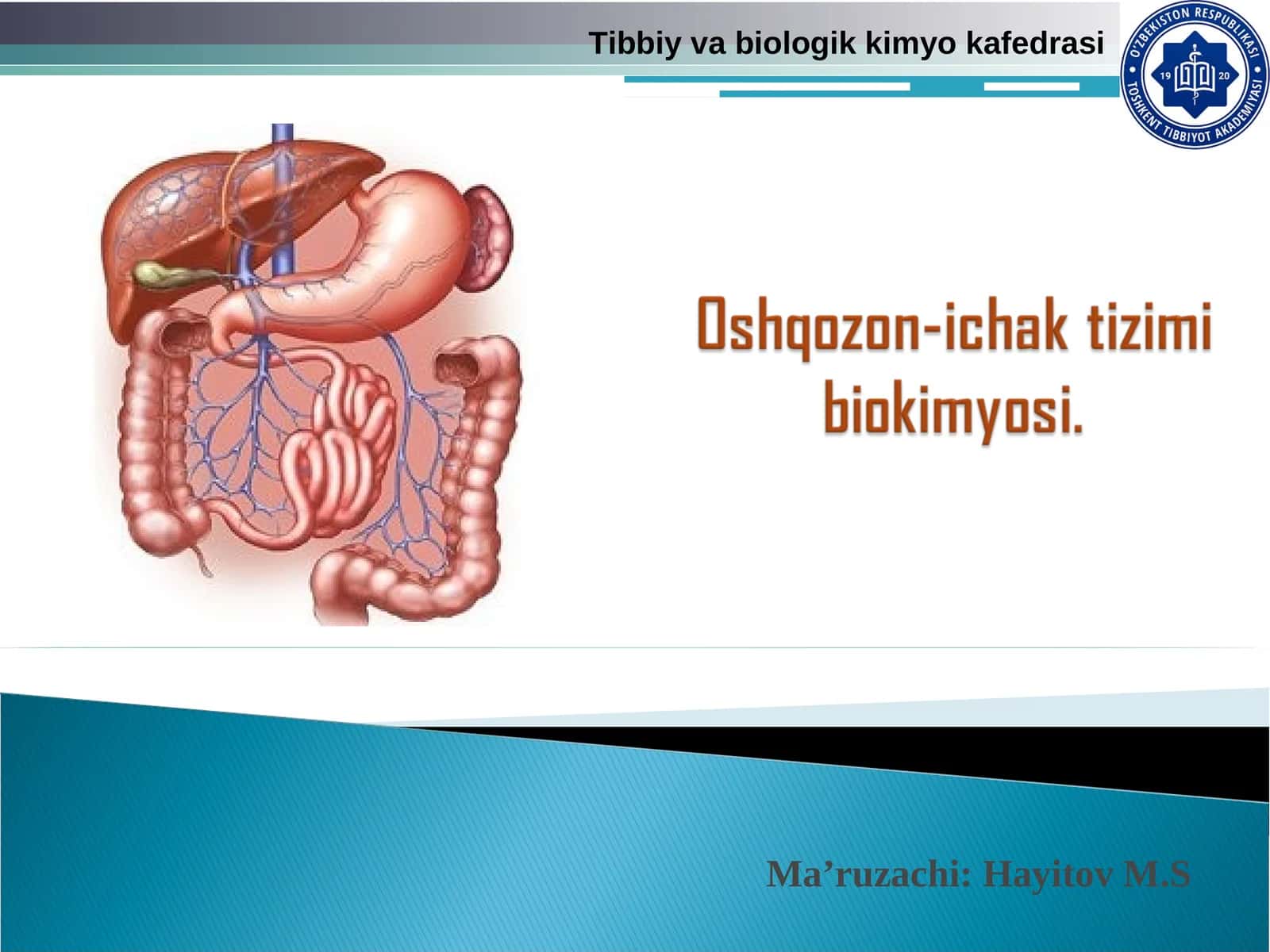 Tibbiy va biologik kimyo kafedrasi