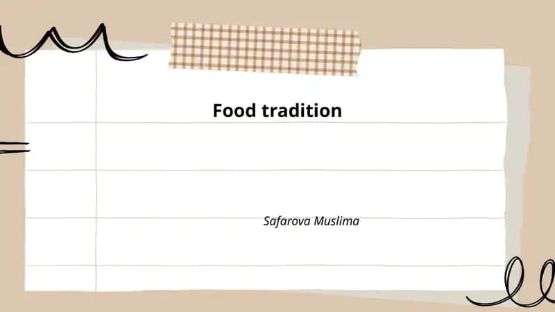 Food tradition