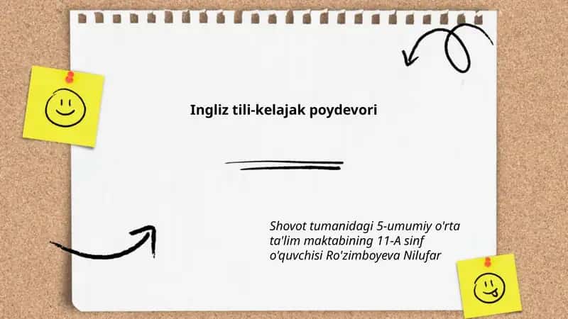 Ingliz tili-kelajak poydevori