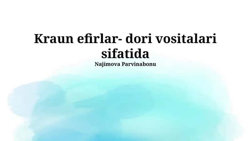 Kraun efirlar