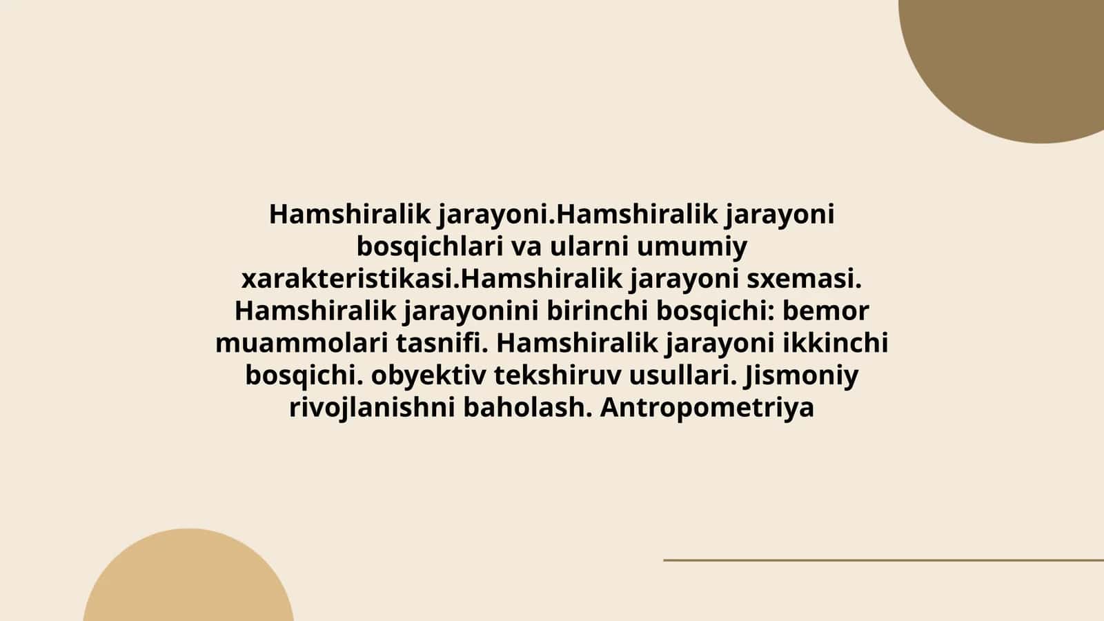 Hamshiralik jarayoni