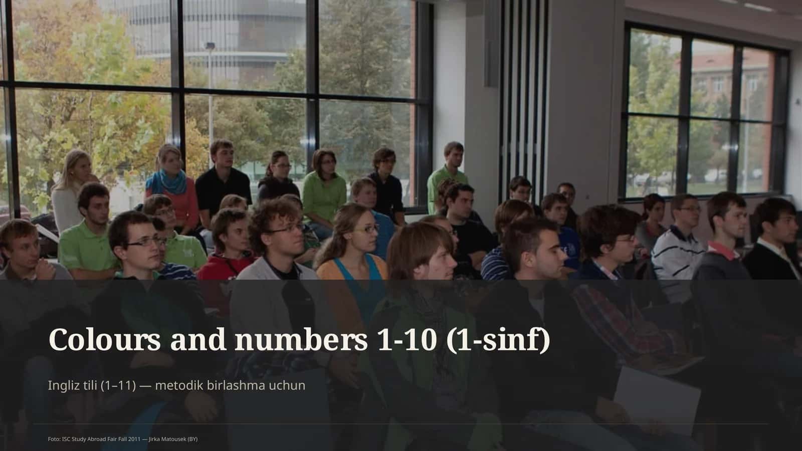 Colours and numbers 1-10 (1-sinf)