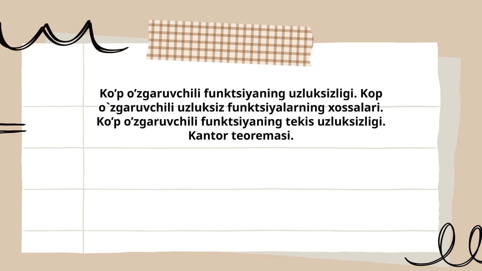Ko’p o’zgaruvchili funktsiyaning uzluksizligi