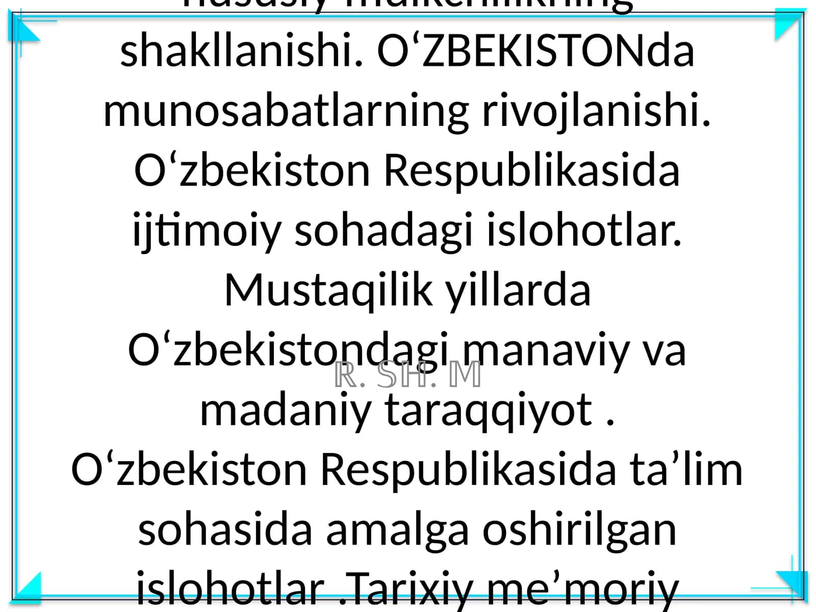 Mustaqilikka erishish arafasida OʻZBEKISTONdagi ijtimoiy siyosiy jarayonlar. Mustaqil OʻZBEKISTON respublikasining tashkil topishining tarixiy ahamiyati