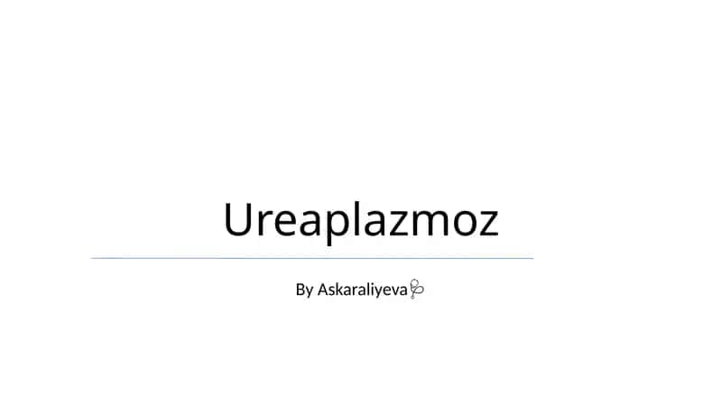 Ureaplazmoz