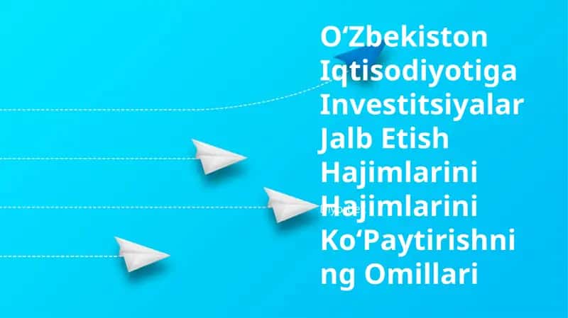 Investitsiyalar Jalb Etish Hajimlarini KoʻPaytirishning Omillari