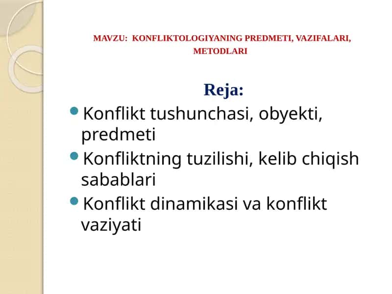 Konfliktologiya