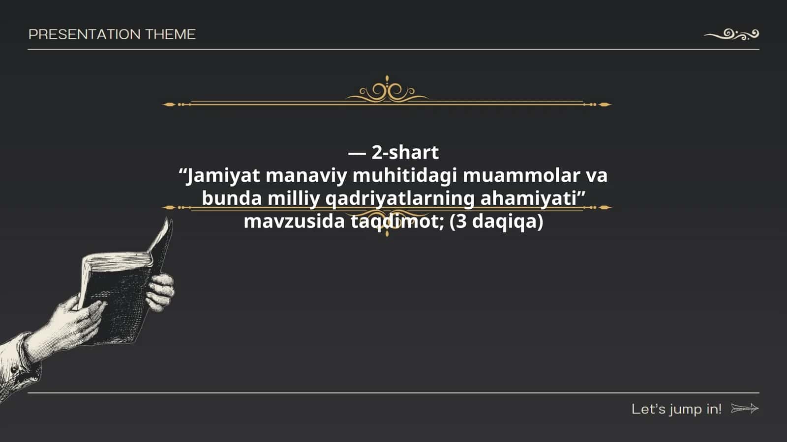 Jamiyat manaviy muhitidagi muammolar va bunda milliy qadriyatlarning ahamiyati