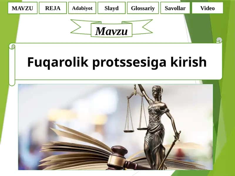 Fuqarolik protsessual huquqi tushunchasi