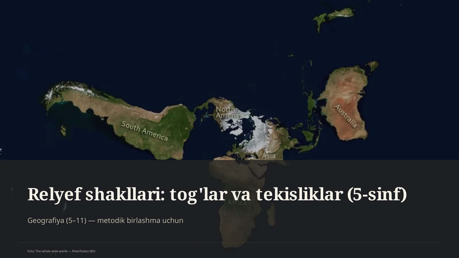Relyef shakllari: tog'lar va tekisliklar (5-sinf)