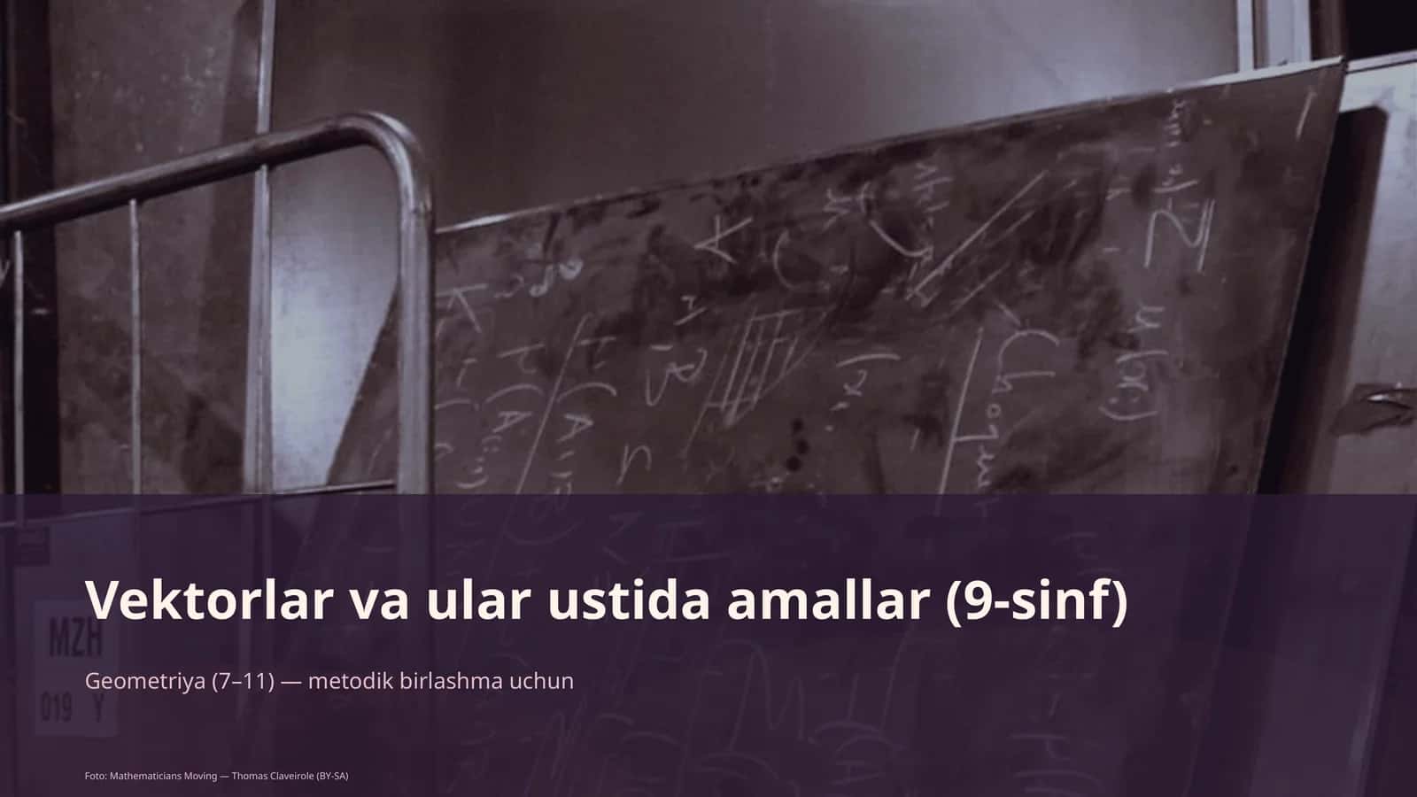 Vektorlar va ular ustida amallar (9-sinf)