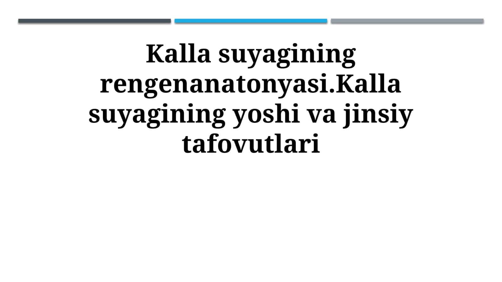 Kalla suyagining rengenanatonyasi.Kalla suyagining yoshi va jinsiy tafovutlari