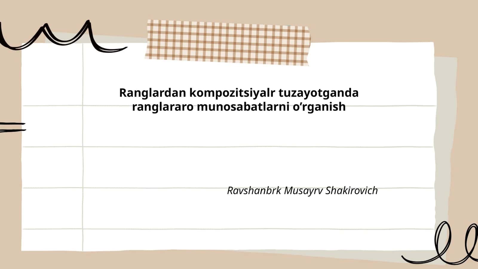 Rang psixologiyasi