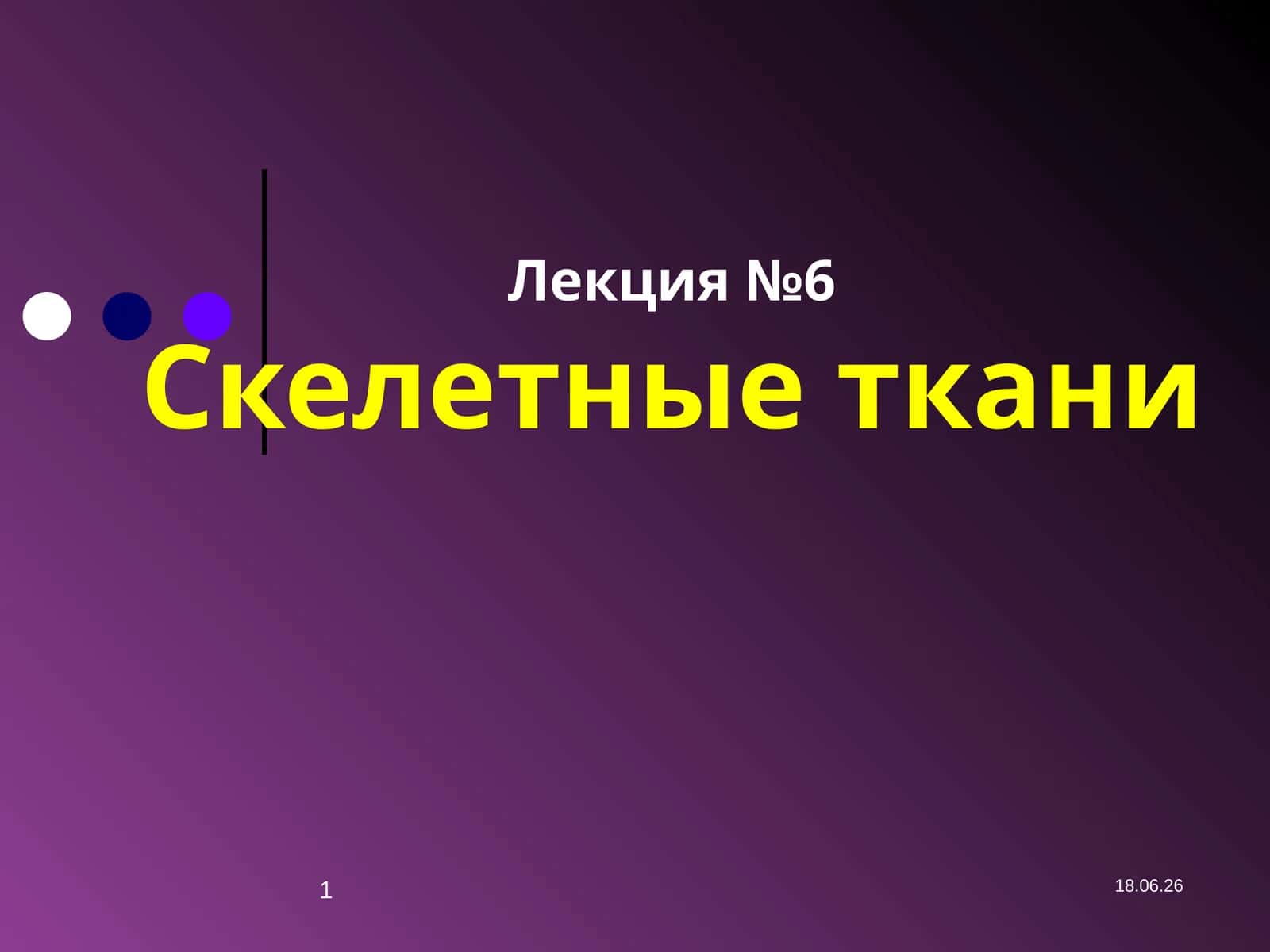 Лекция №6Скелетные ткани