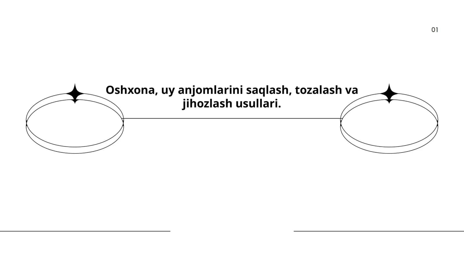 Oshxona va uy anjomalarini saqlash, tozalash va jihozlash usullari