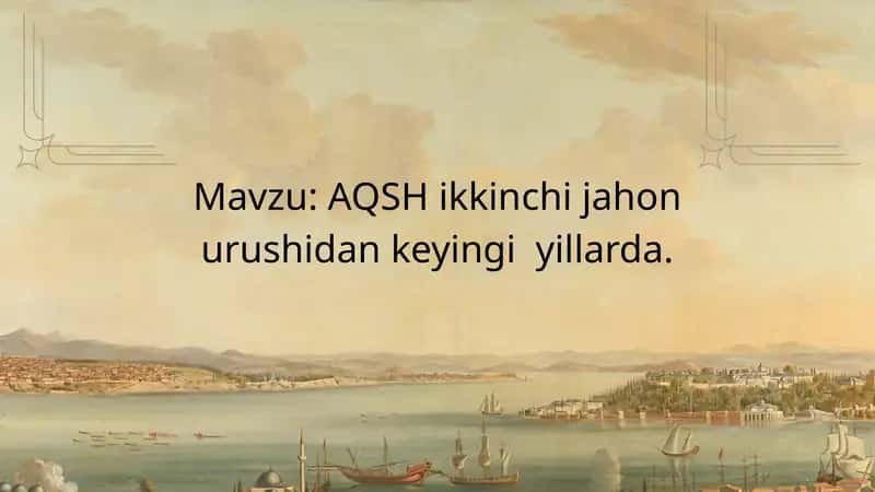 AQSHikkinchijahonurushidankeyingiyillarda