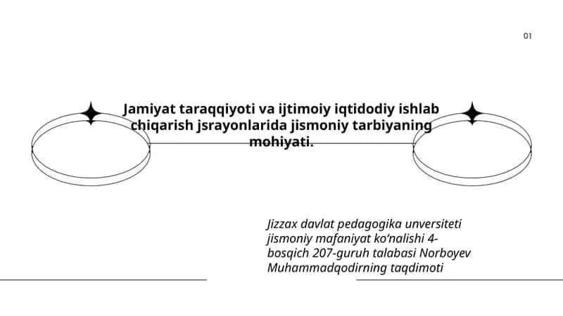Jamiyat taraqqiyoti va ijtimoiy iqtidodiy ishlab chiqarish jsrayonlarida jismoniy tarbiyaning mohiyati.