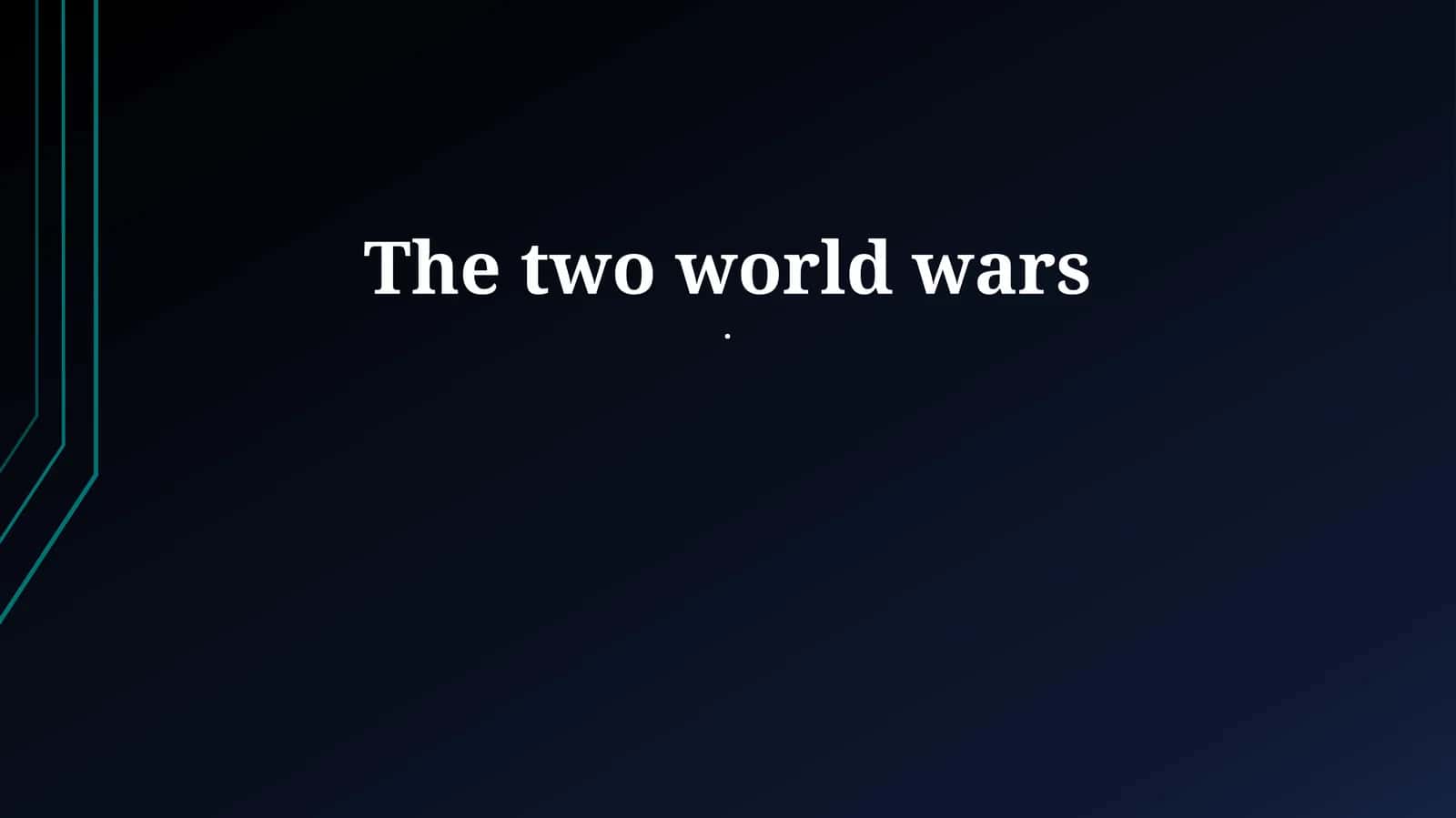 The World Wars: Causes, Conflicts, and Consequences