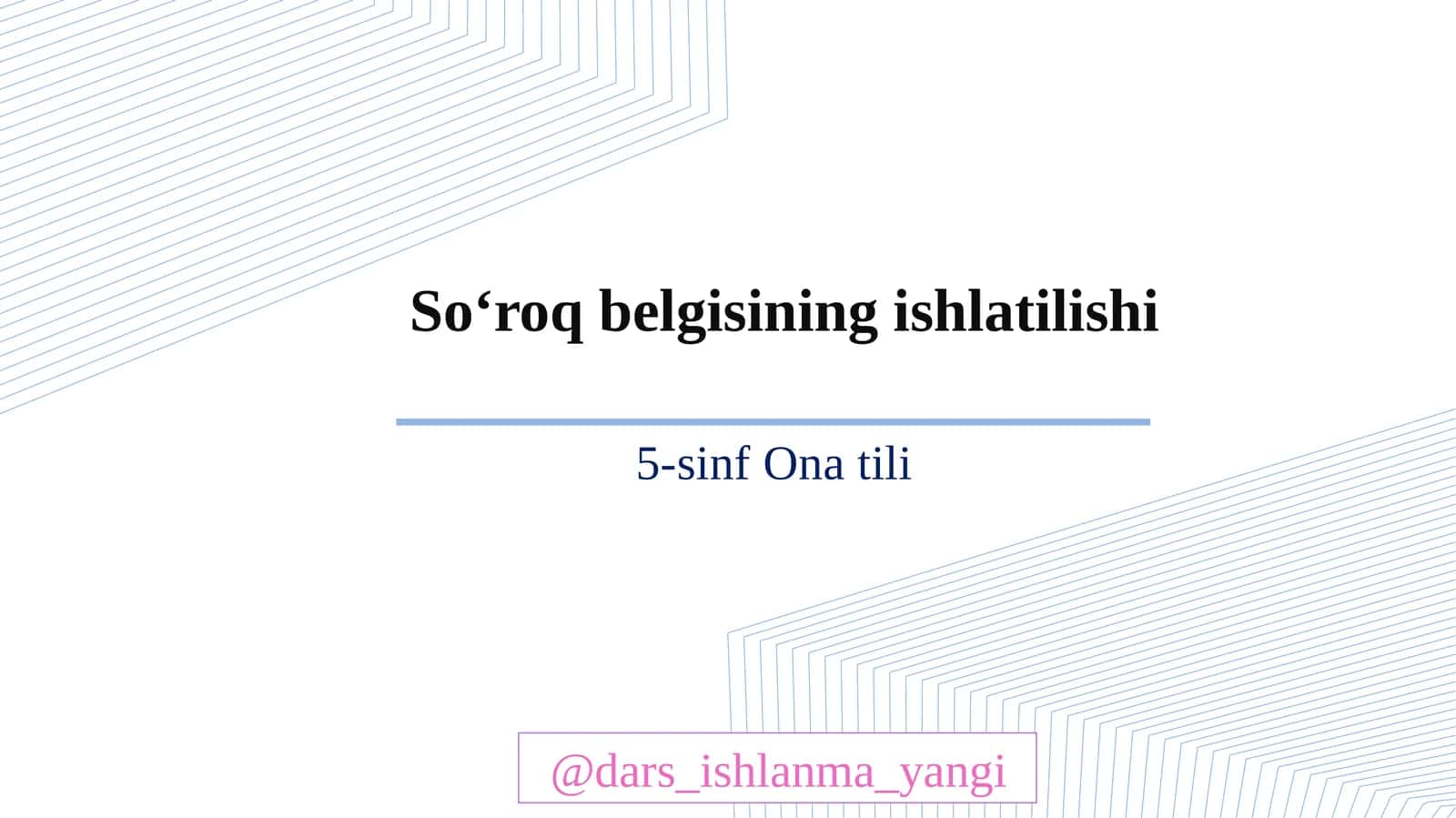 5-sinf Ona tili
