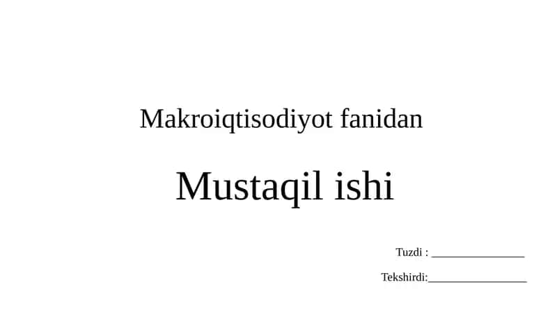 “Resurslar – tovarlar va xizmatlar” hamda “Daromadlar – xarajatlar”ning doiraviy oqimi modeli