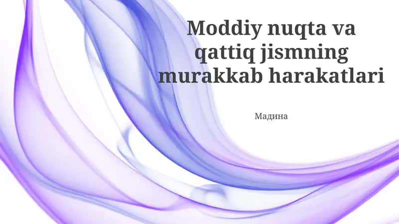 Qattiq Jism Harakati