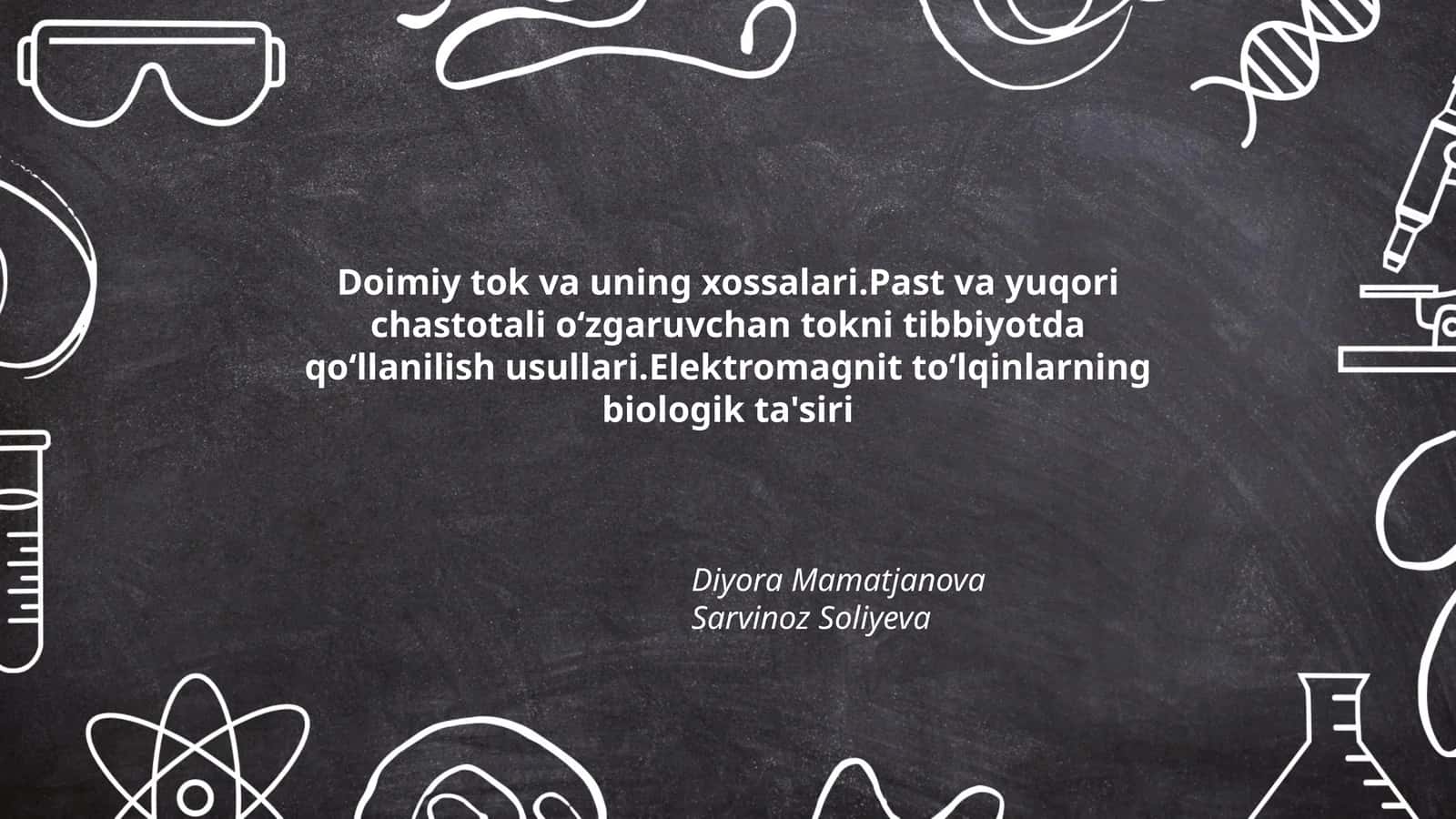 Doimiy tok va uning xossalari