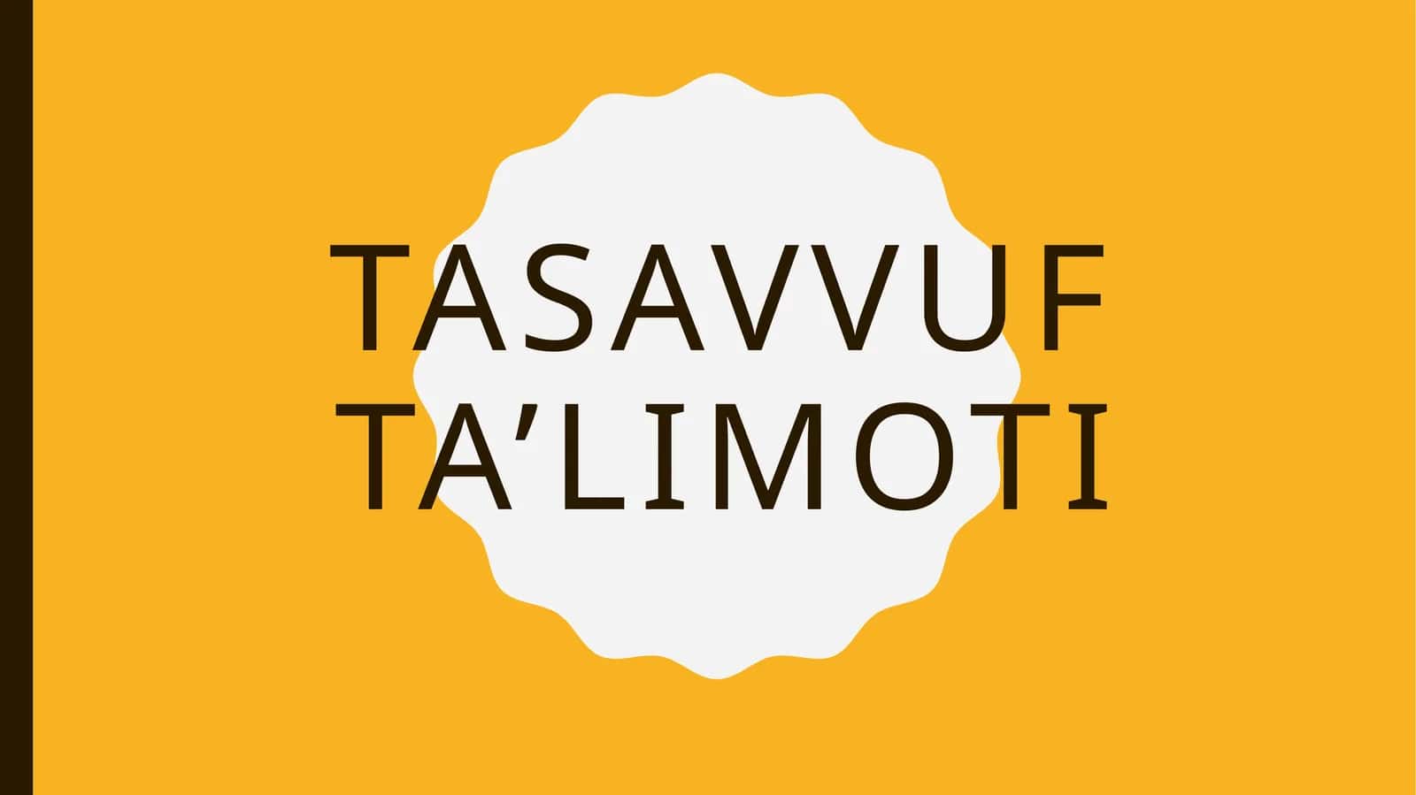 Tasavvuf ta’limoti