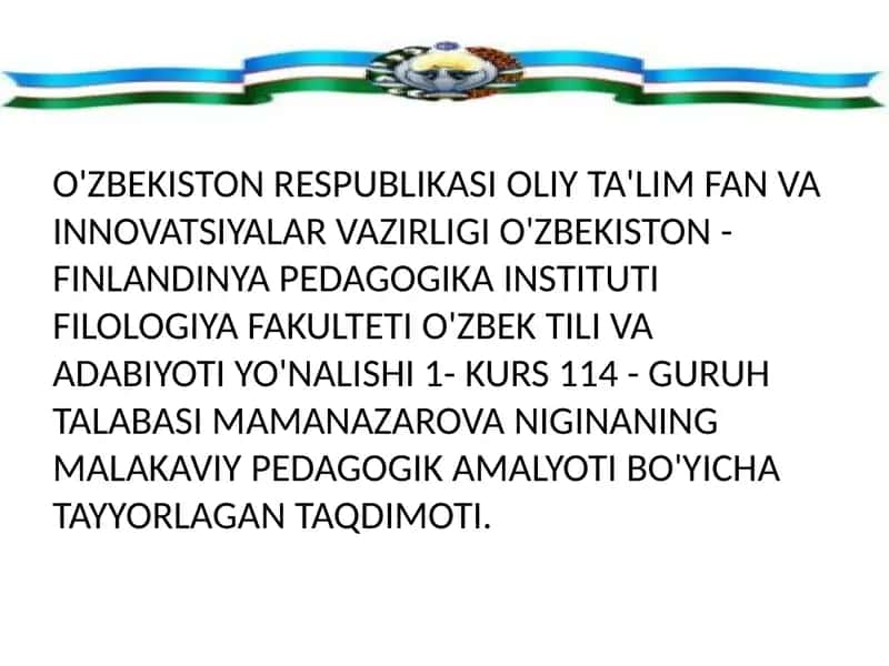 Pedagogika ma'lumotnoma