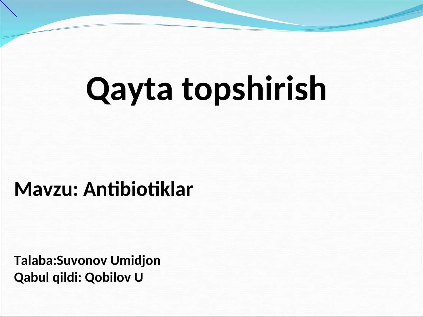 Antibiotiklar