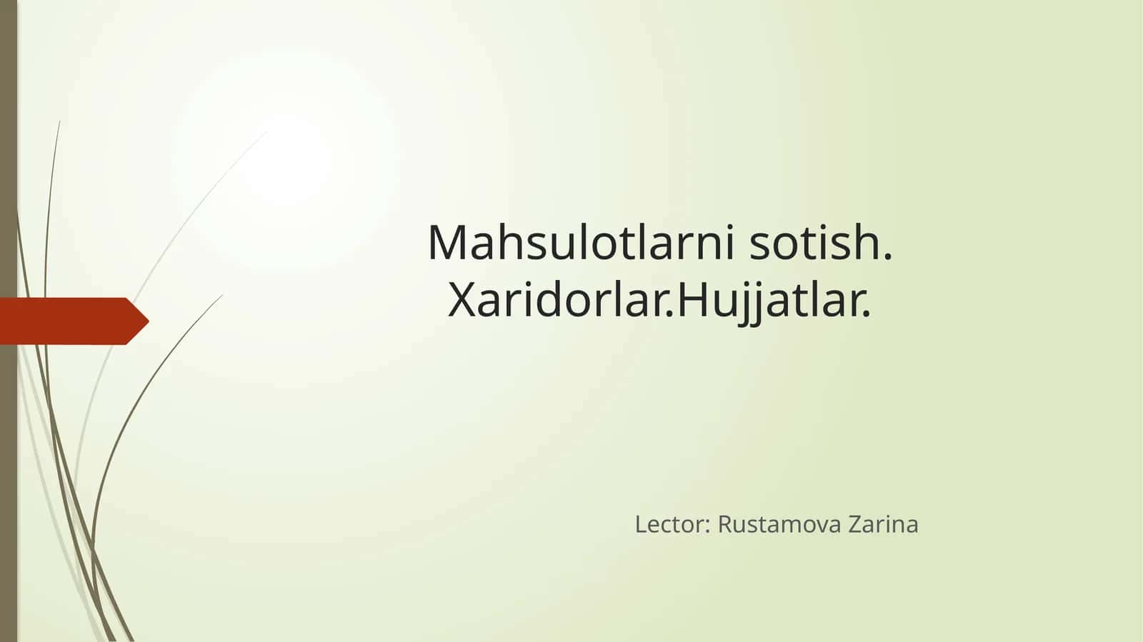 Tayyormahsulotlarnisotish