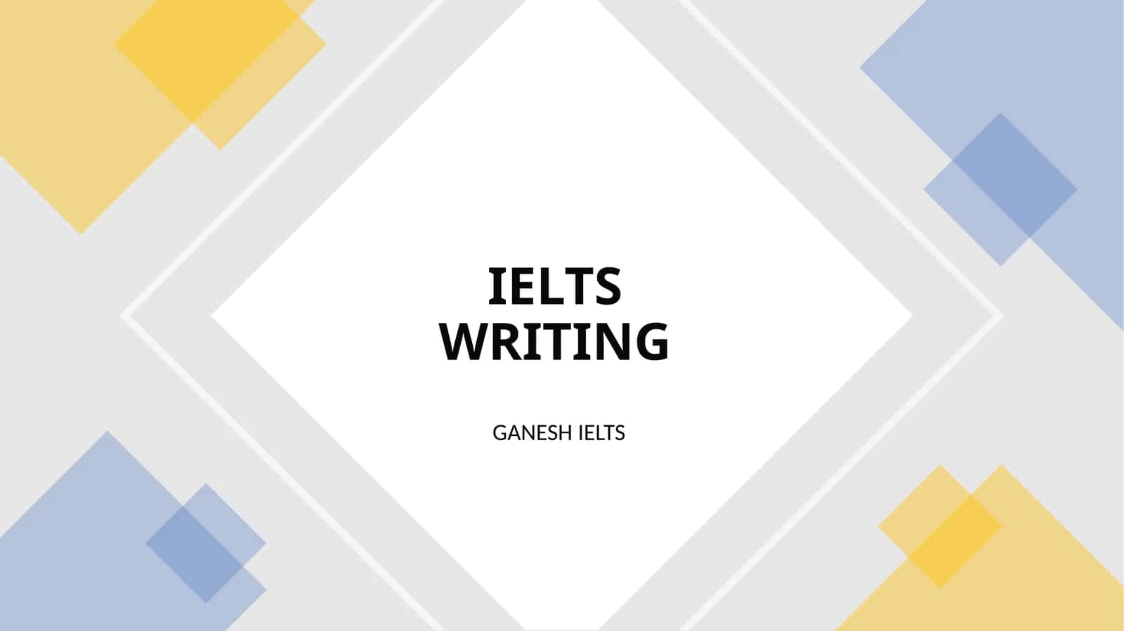 INGLIZ TILI IELTS WRITING TASK