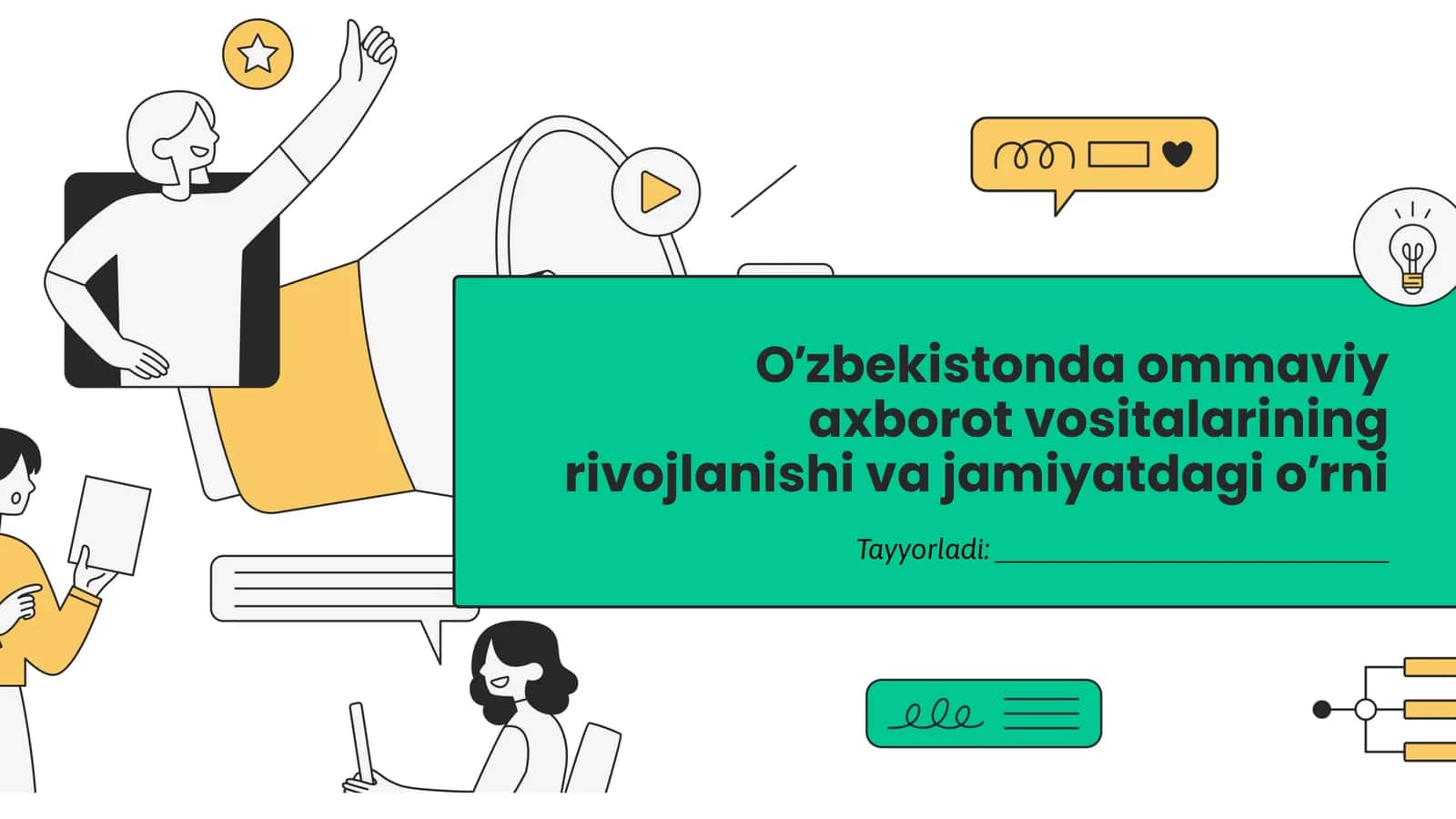 O’zbekistonda ommaviy axborot vositalarining rivojlanishi va jamiyatdagi o’rni