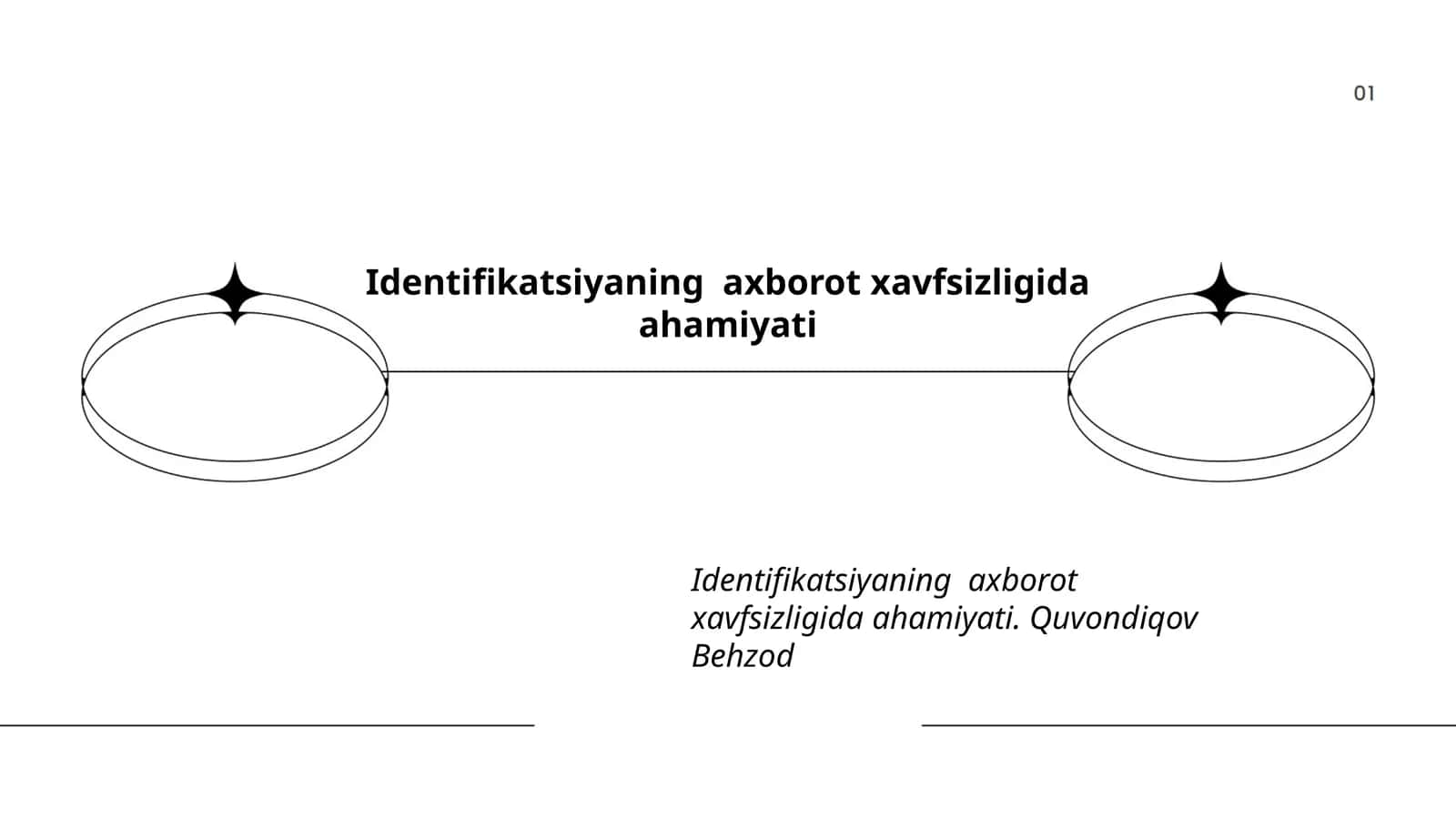 Identifikatsiyaning axborot xavfsizligida ahamiyati