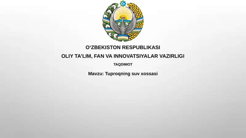 Tuproqningsuvxossasi