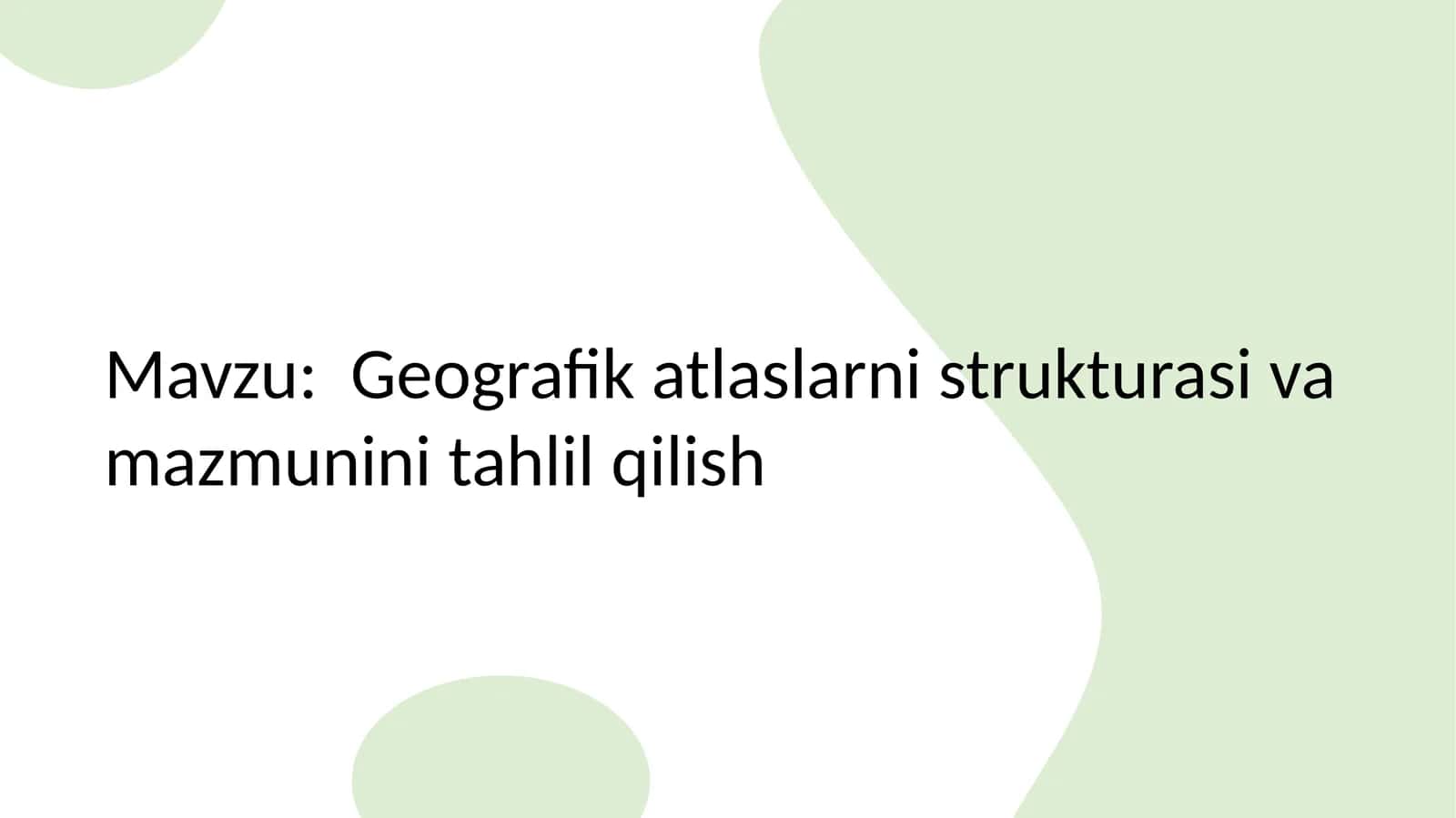 Geografik atlaslar