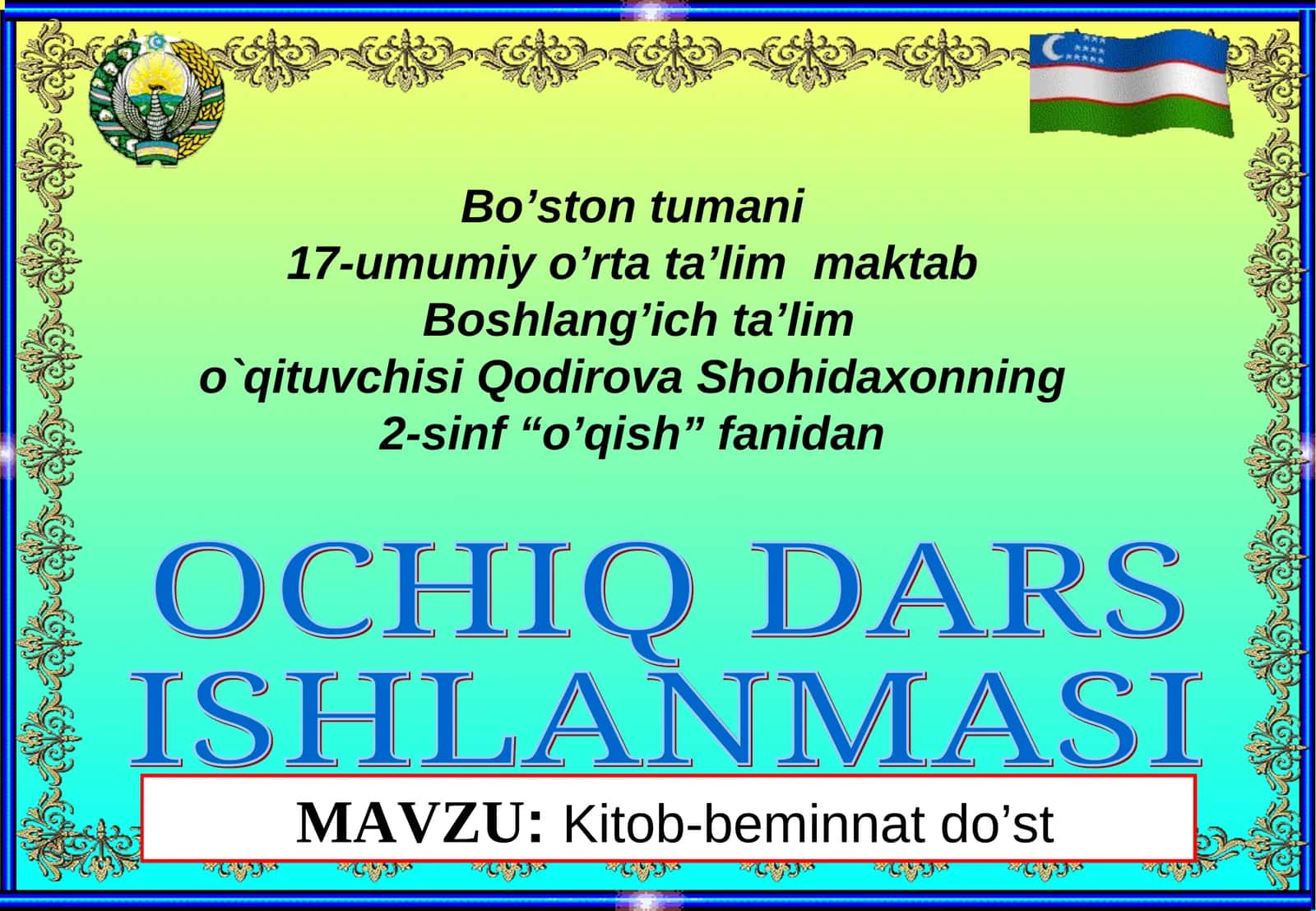 Kitob-beminnat do’st