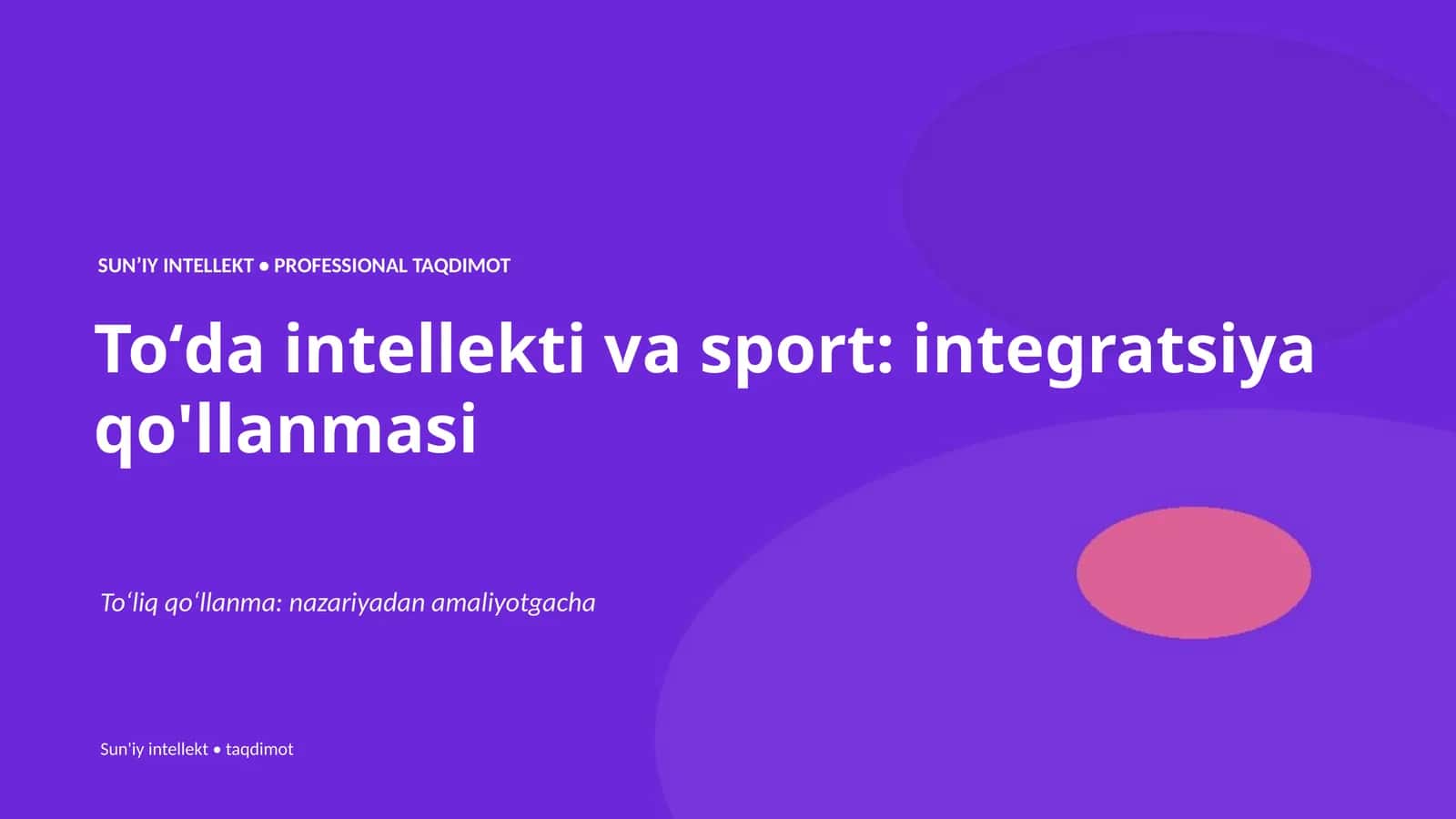 Toʻda intellekti va sport: integratsiya qo'llanmasi