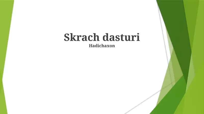 Scratch dasturi