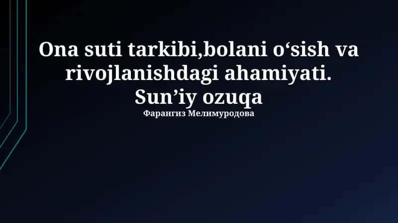 Ona suti tarkibi