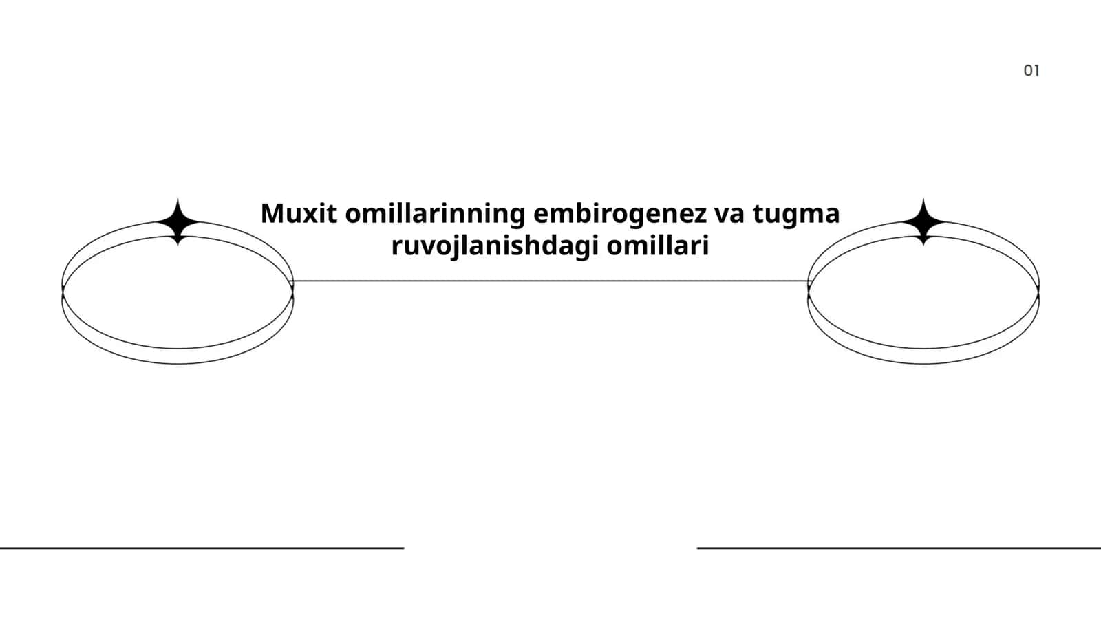 Muxit omillarinning embirogenez va tugma ruvojlanishdagi omillari