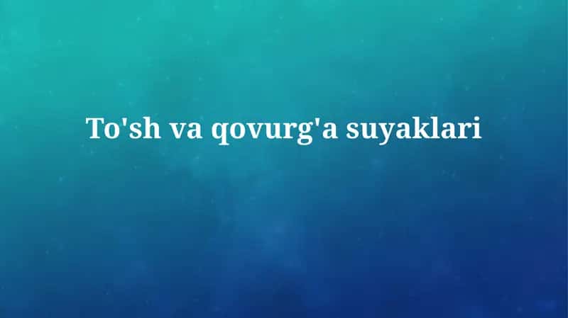 To'sh vaqovurg'asuyaklari