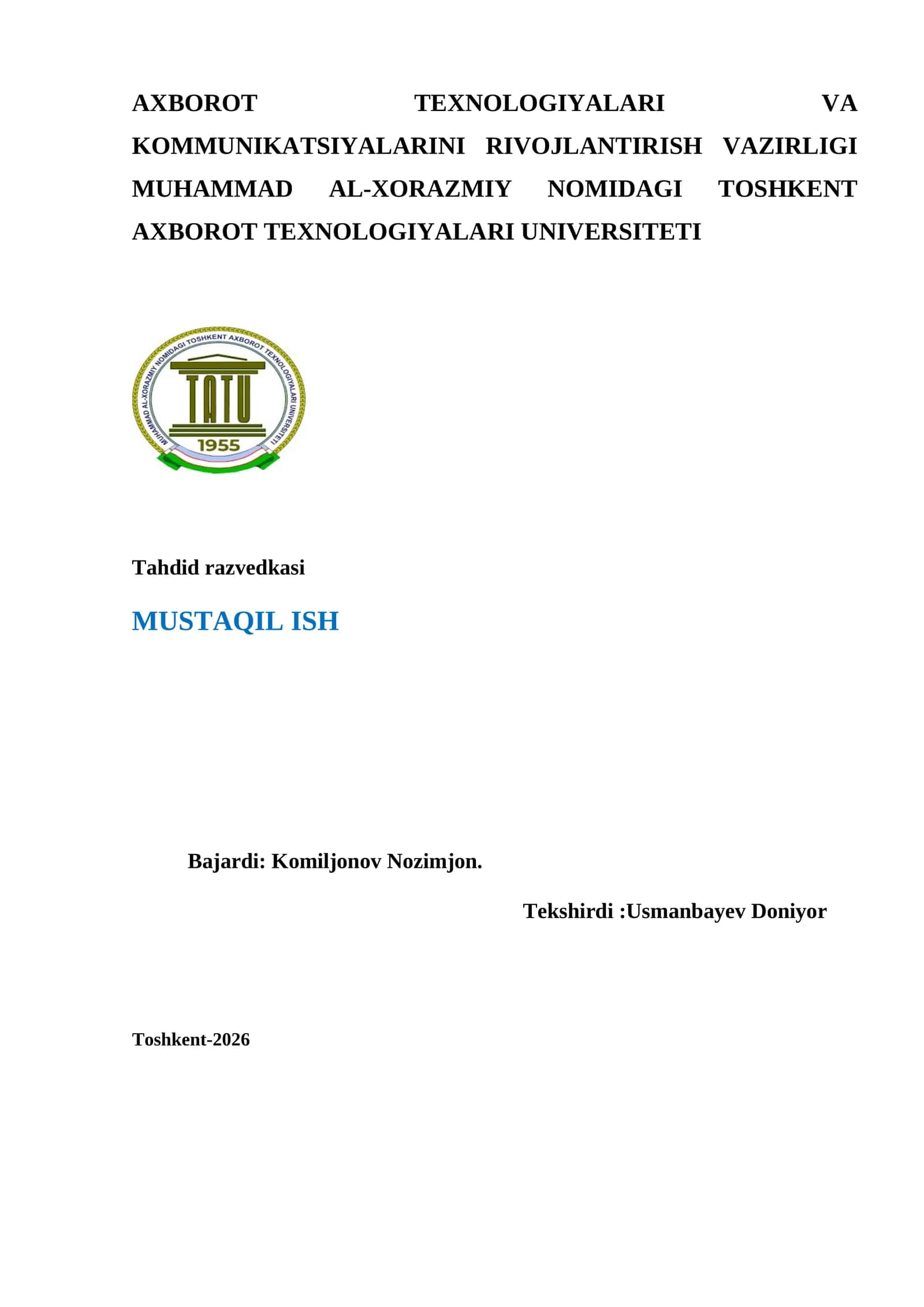 Tahdid razvedkasi