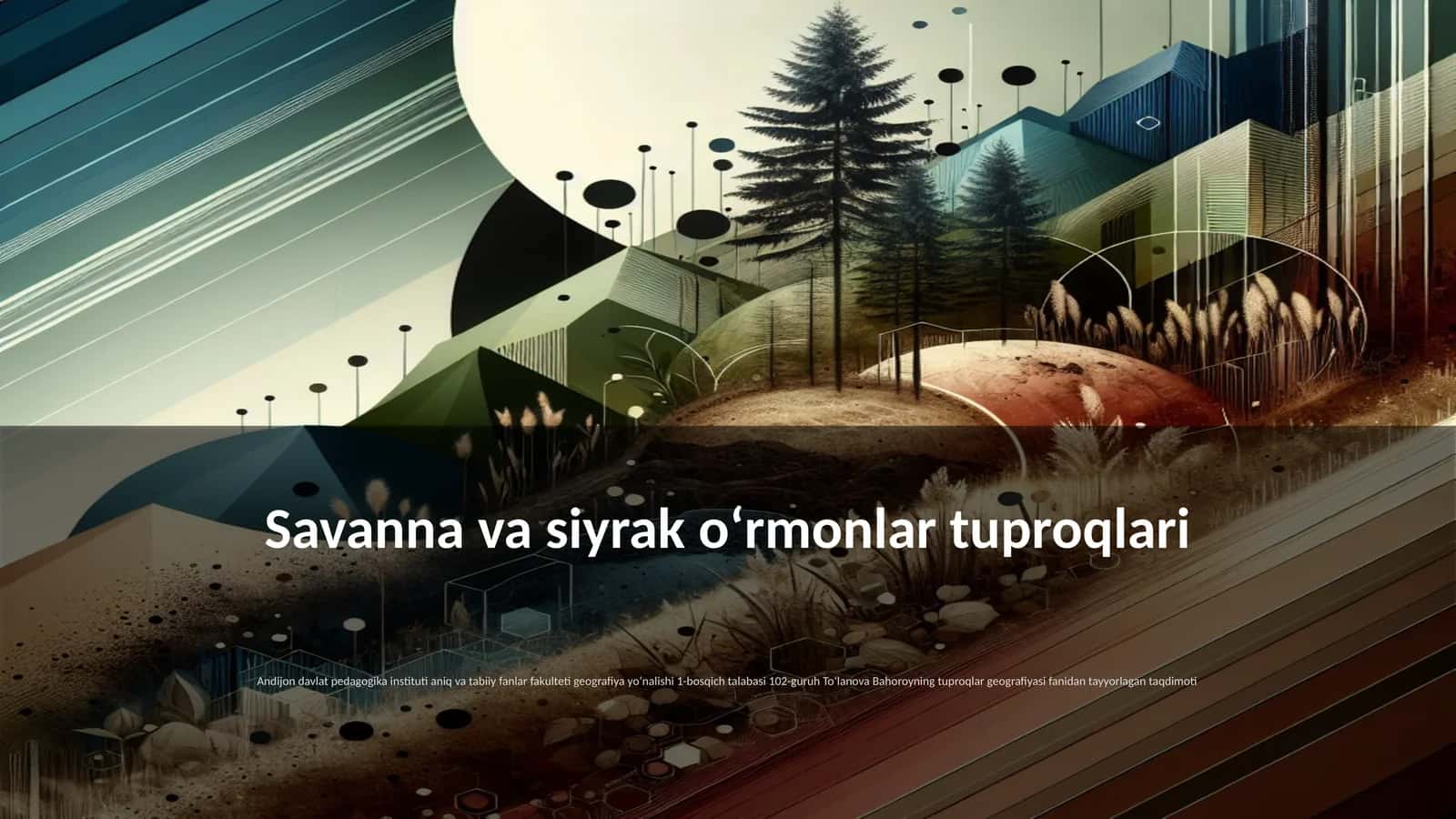 Savanna va siyrak oʻrmonlar tuproqlari