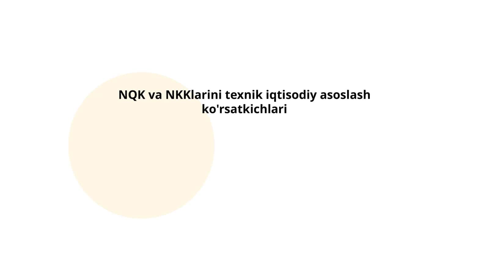 Investitsion loyihaning texnik iqtisodiy asoslanishi