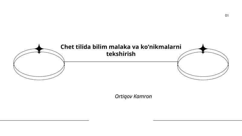 Chet tilida bilim malaka va koʻnikmalarni tekshirish