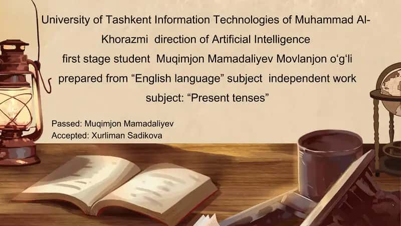 Independent work on English language