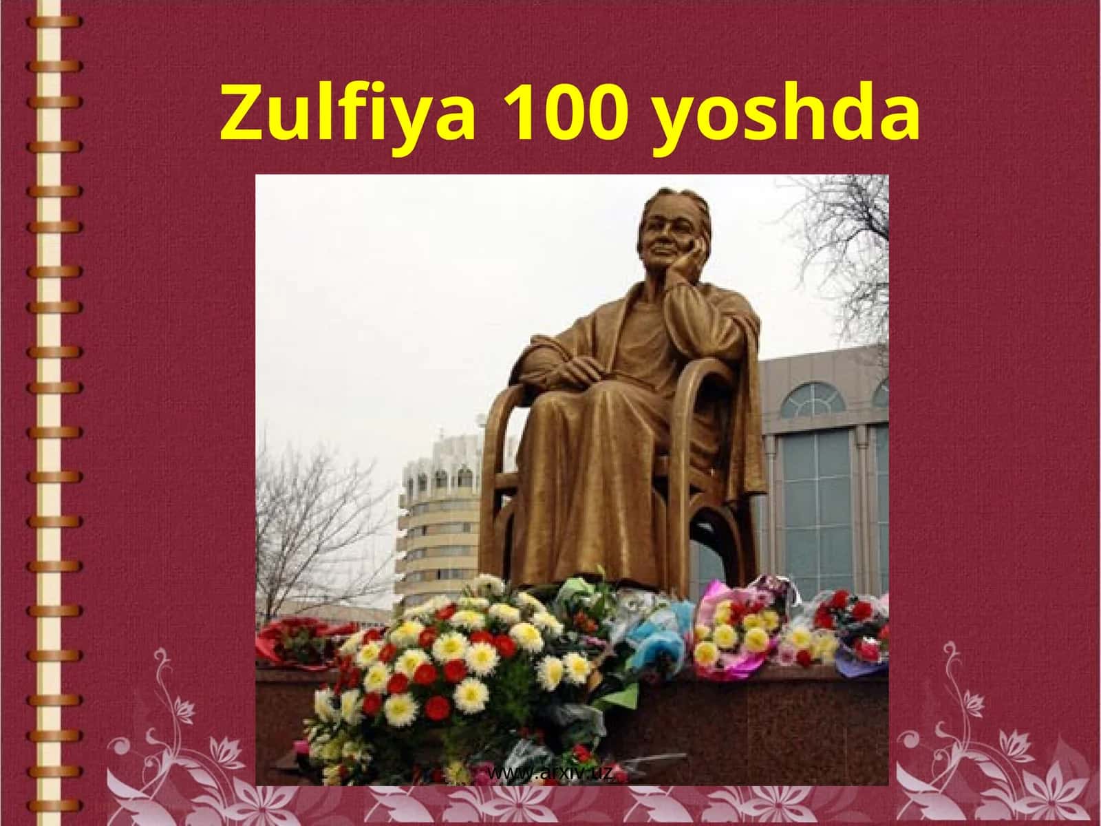Zulfiya 100 yoshda