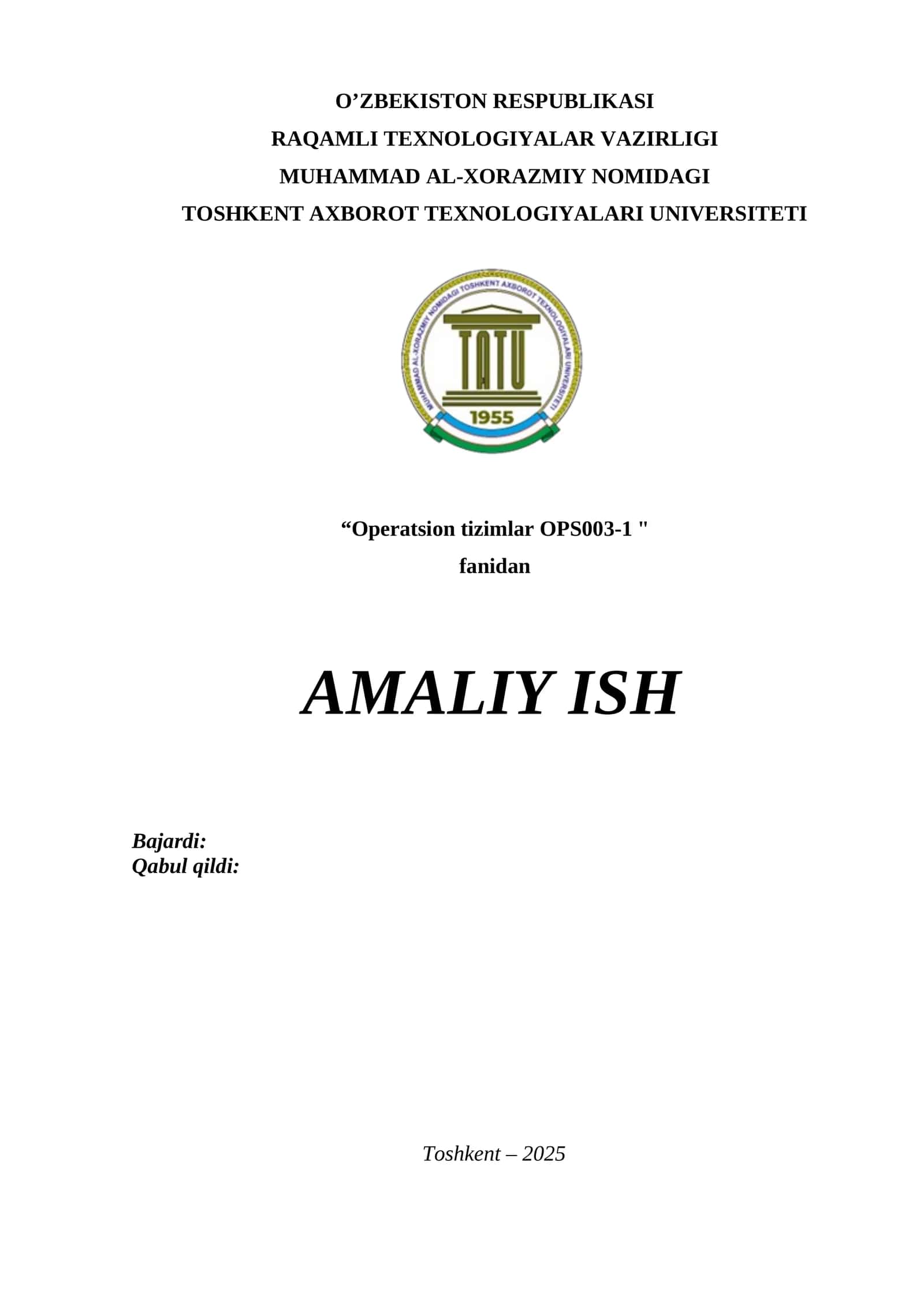 PowerShell senariy yaratish. Amaliy ish