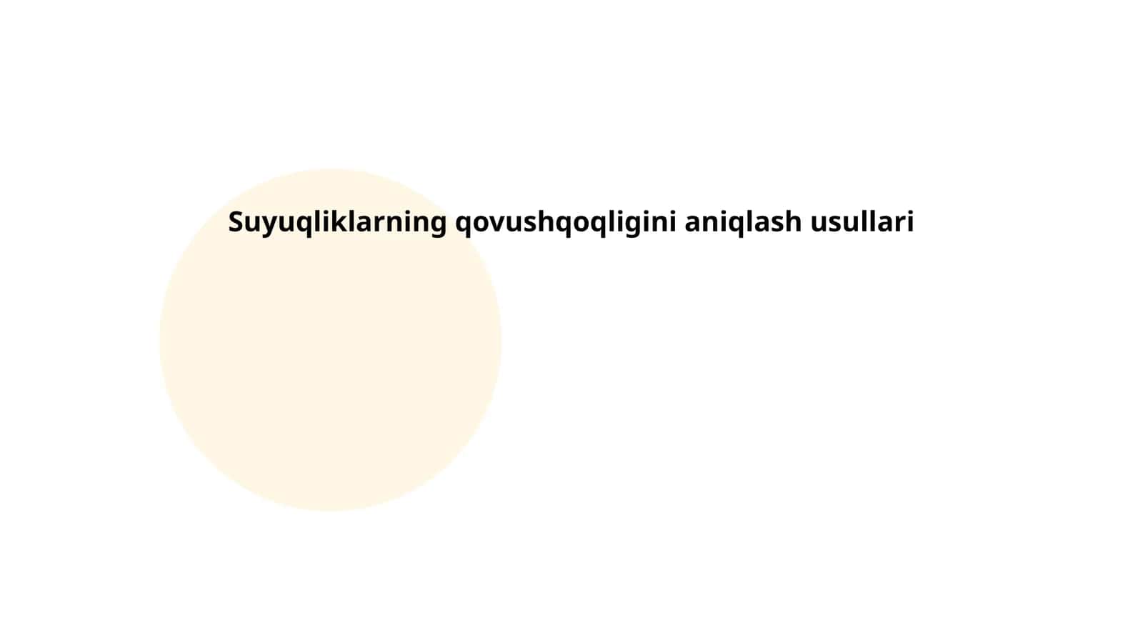 Suyuqliklarning qovushqoqligini aniqlash usullari